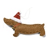 Dachshund Non-woven Fabric Pendant Decorations HJEW-R125-01-2