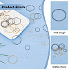   180Pcs 18 Styles Brass Linking Rings KK-PH0009-99-4