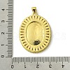 Brass Micro Pave Clear Cubic Zirconia Pendants KK-H472-48G-3