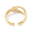 304 Stainless Steel Hollow Knot Open Cuff Rings RJEW-D002-10G-2