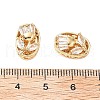 Brass Micro Pave Cubic Zirconia Beads KK-A259-06G-3