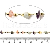 Handmade Natural & Synthetic Mixed Stone Chip Beaded Chains CHC-F020-10G-04-2
