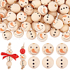  80Pcs 2 Styles Natural Wood European Beads WOOD-PH0002-72B-1
