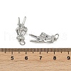 Brass Micro Pave Cubic Zirconia Pendants KK-C093-01A-P-3
