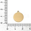 304 Stainless Steel Pendants STAS-I325-117G-3