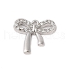Rack Plating Alloy with Rhinestone Pendants FIND-B037-13P-1