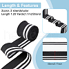 BENECREAT 4 Strands 2 Colors Polyester Elastic Cords OCOR-BC0005-14-2