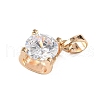 Brass Micro Pave Cubic Zirconia Pendants KK-E795-29KCG-04-2