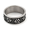 304 Stainless Steel Ring RJEW-B055-03AS-09-2