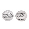 Non-Tarnish 201 Stainless Steel Pendants STAS-T064-38P-12-2