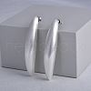 Banana Brass Stud Earrings for Women EJEW-G391-06S-1