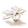 Adjustable Iron Enamel Cuff Rings for Women RJEW-V003-02G-03-2