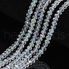 Electroplate Glass Beads Strands X1-EGLA-A034-T4mm-L19-1