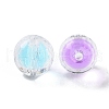 UV Plating Iridescent Transparent Acrylic Bead in Bead OACR-H112-08D-2