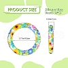 5Pcs Ring Food Grade Eco-Friendly Silicone Focal Beads JX893M-2