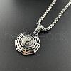 Trendy Hip Hop Nightclub Bar Tai Chi Yin-yang Stainless Steel Pendant Necklaces for Men YK7824-1