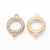 Alloy Rhinestone Links connectors ALRI-T004-48LG-1