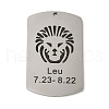 Non-Tarnish 304 Stainless Steel Pendants STAS-C098-01G-P-1