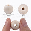 Natural Unfinished Wood Beads WOOD-S651-A16mm-LF-3