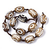 Tibetan Style dZi Beads Strands TDZI-R001-03D-2