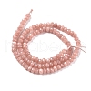 Dyed Natural Malaysia Jade Rondelle Beads Strands G-E316-2x4mm-42-8