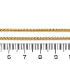 1.5mm Rack Plating Brass Box Chain Necklaces for Women Men MAK-L044-21G-5
