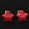 Brass Stud Earrings EJEW-F359-07G-4