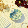 Shell Shape Porcelain Jewelry Plate DJEW-WH0009-29-4