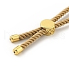 Half Finished Twisted Milan Rope Slider Bracelets FIND-G032-01G-01-5