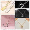 Beebeecraft 20Pcs 2 Colors Ion Plating(IP) 304 Stainless Steel Cable Chain Necklaces Set MAK-BBC0001-11B-6