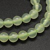 Natural New Jade Round Beads Strands G-L348-01-8mm-2