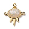 Brass Micro Pave Cubic Zirconia Pendants KK-A233-01G-02-1