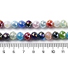 Electroplate Opaque Glass Beads Strands GLAA-Q009-03A-2