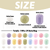 74Pcs Food Grade Eco-Friendly Silicone Beads SIL-TA0001-33-3