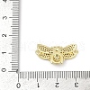 Brass Micro Pave Clear Cubic Zirconia Bee Connector Charms KK-D317-143G-3