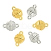 20 Sets 2 Colors Brass Magnetic Clasps KK-CJ0001-86-4