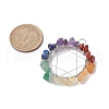 Chakra Gemstone Chips Copper Wire Wrapped Pendants PALLOY-JF02554-02-2