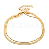 304 Stainless Steel Multi-Strand Chain Bracelets BJEW-G711-03C-G-1