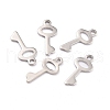 Non-Tarnish 304 Stainless Steel Pendants STAS-F266-09P-1