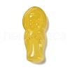 Natural Yellow Agate Carved Pendants G-K349-04B-1