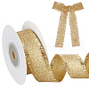 10 Yards Polyester Ribbons with Fringe Edge OCOR-WH0070-120B-1