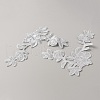 Flower Polyester Computerized Embroidery Sew on Patches PATC-WH0001-75A-2