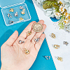 Unicraftale 16Pcs 8 Style Alloy Clip-on Earring Findings FIND-UN0002-95-4