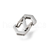 304 Stainless Steel Keychain Clasp Findings STAS-U051-01A-P-2