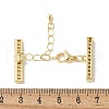 Brass Cubic Zirconia Chain Extender KK-F893-01G-3