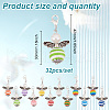 Resin & Glass Pendant Decoratons HJEW-GO00029-2