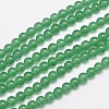 Natural & Dyed Malaysia Jade Bead Strands G-A146-6mm-A04-1