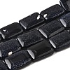 Synthetic Blue Goldstone Beads Strands G-S386-A16-2