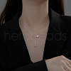 Beebeecraft 4Pcs 4 Style Rhodium Plated 925 Sterling Silver Box Chain Extender STER-BBC0007-17P-6