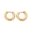 Ion Plating(IP) 304 Stainless Steel Hoop Earrings X-EJEW-F111-14mm-G-2